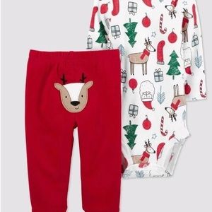 Carter’s “Just One You”, Christmas Reindeer Winter Bodysuit. NWT